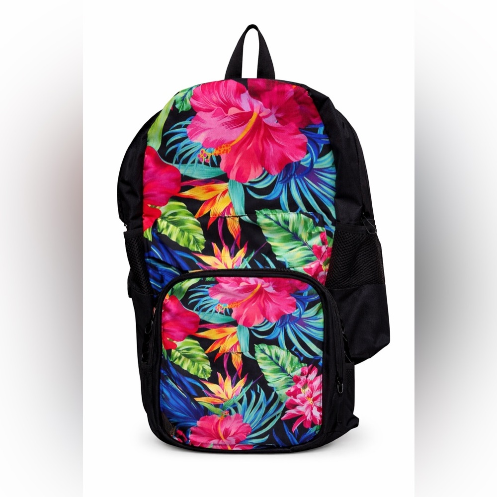 Backpack and Lunchbox Set: Tropical Floral Design - Picture 2 of 16